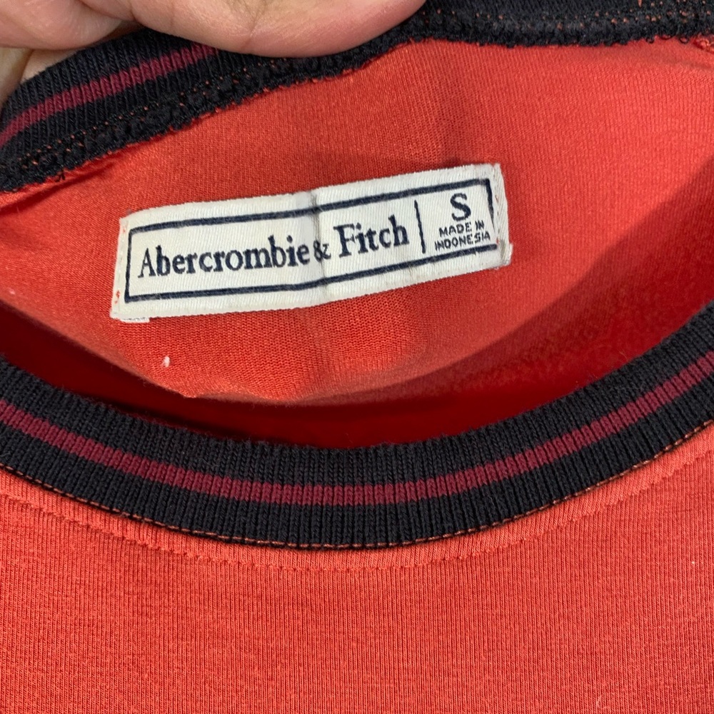 Abercrombie and Fitch orange shirt dress size S - Picture 4 of 5